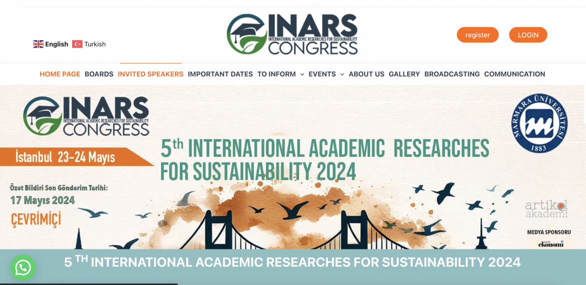 5th International  Academic Researches for Sustainability 2024
