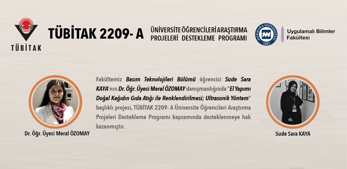 Basım Teknolojileri Bölümü Öğrencilerimizden Tübitak 2209-A proje başarısı